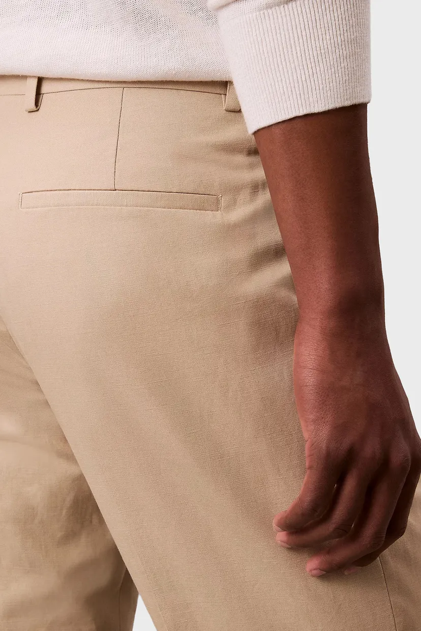 Pantaloni/LINEN BLEND SLIM TROUSER 5