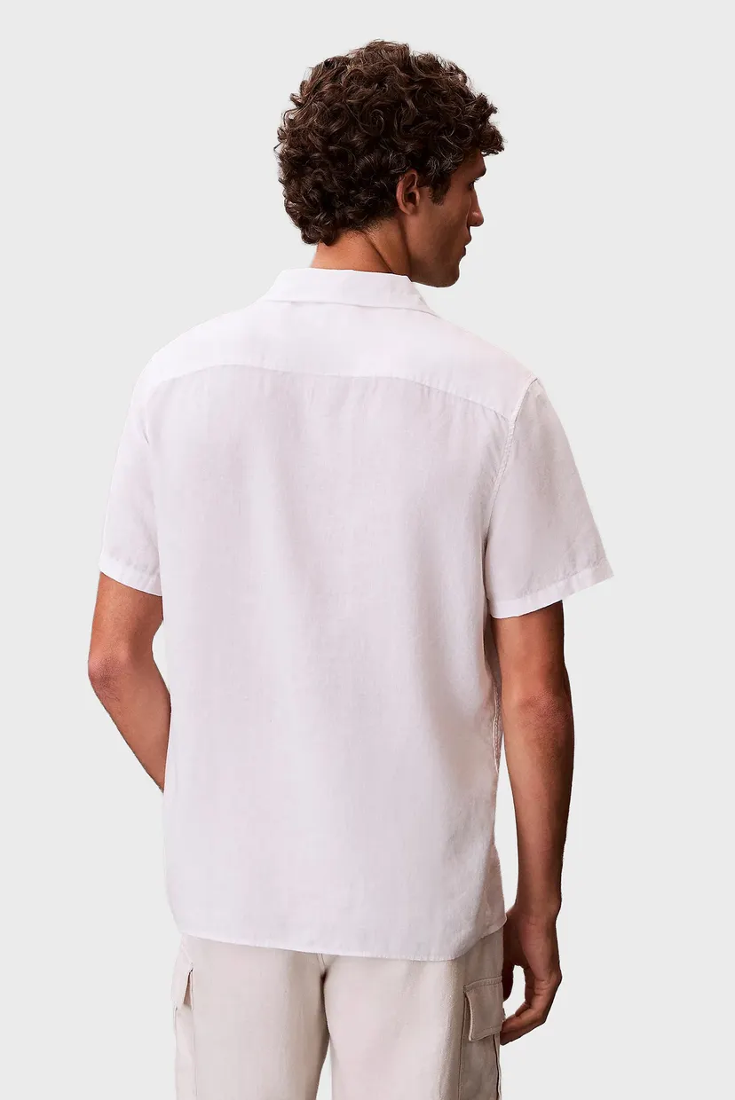 Рубашка с коротким рукавом/SS CAMP COLLAR SOLID LINEN CLASS 3