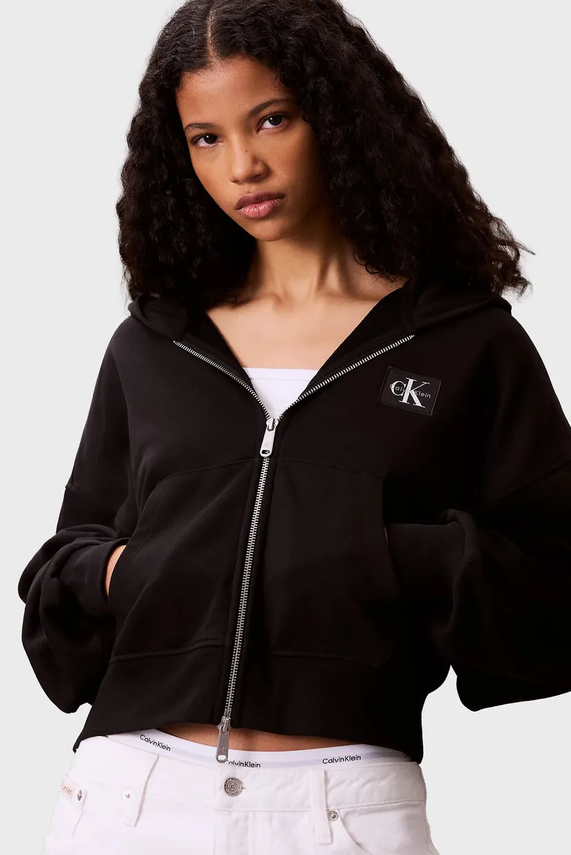 Реглан/FRENCH TERRY WOVEN LABEL FZ HOOD 4