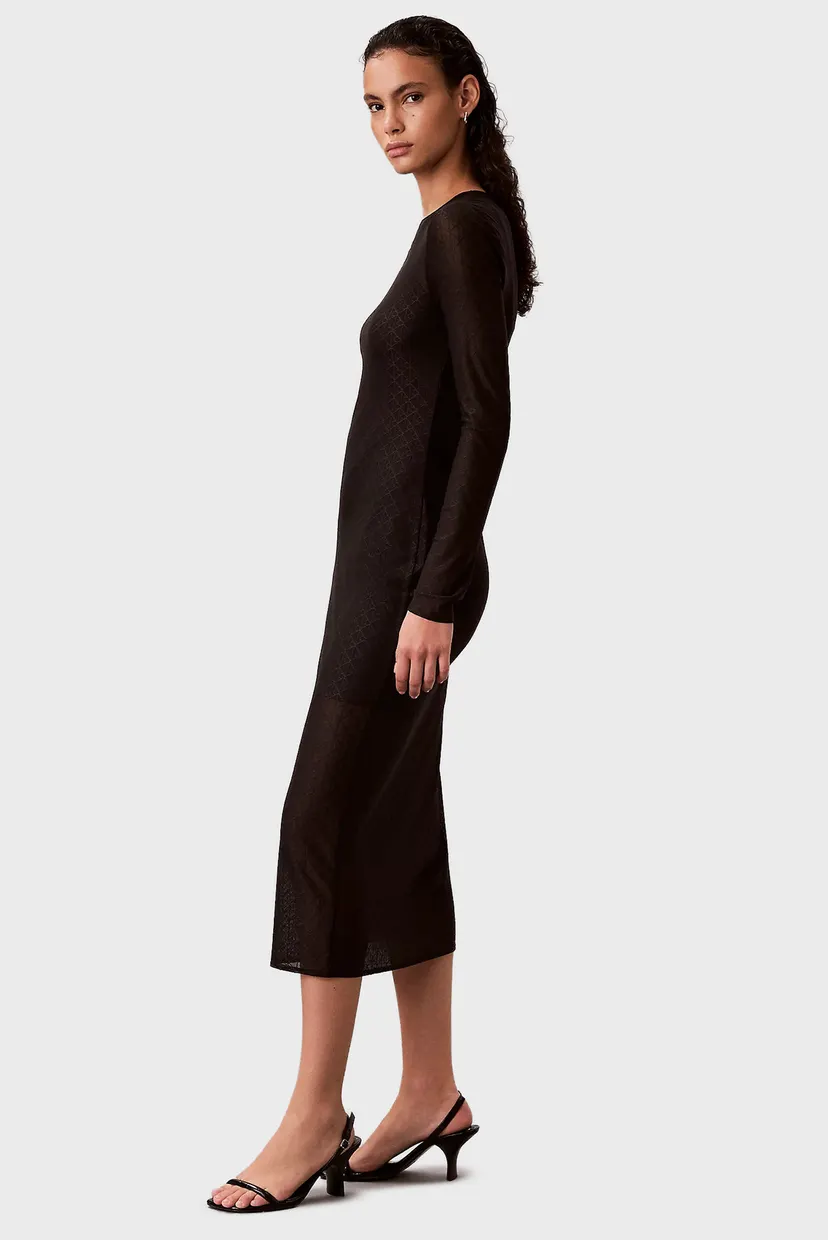 Платье/LS AOP LACE MAXI DRESS 3