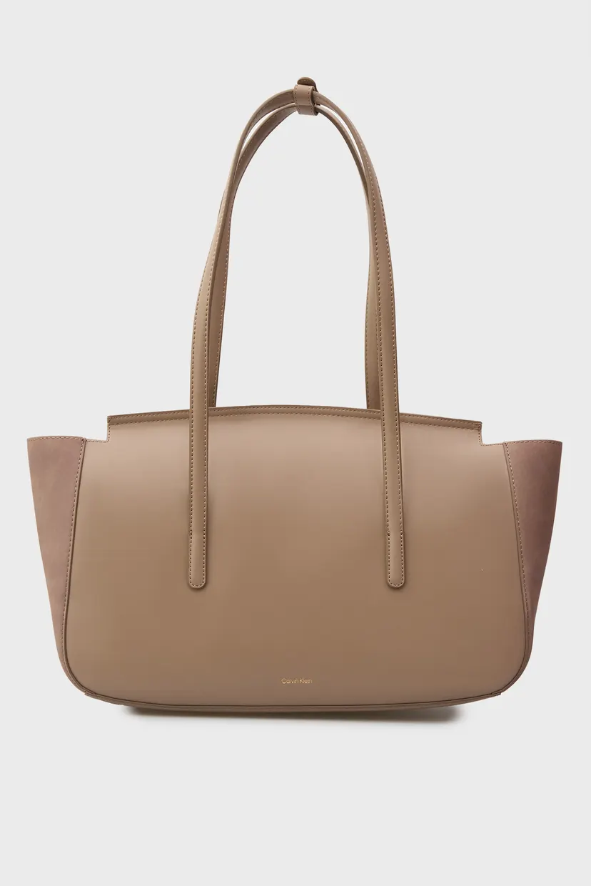 Geanta/HARDWARE BRUSHED FLAP TOTE BAG 4
