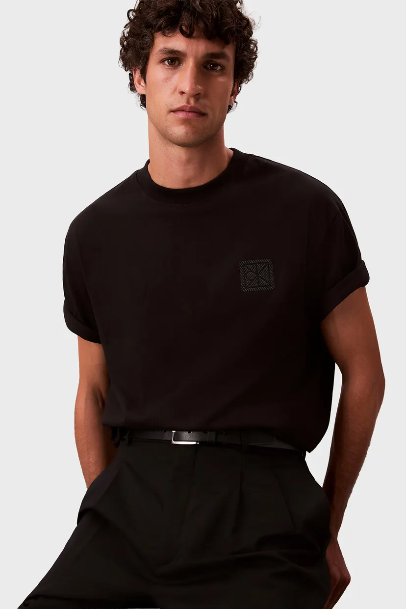 Tricou/SS RLXD 16S EMBRD TWILL EMBLEM T 5