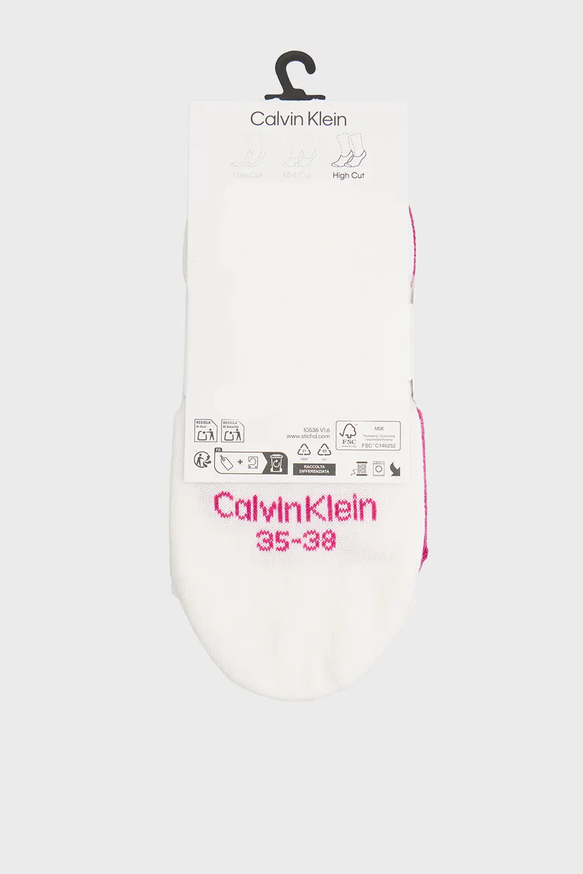 Șosete invizibile/CKJ WOMEN FOOTIE HIGH CUT 2P MONO 3
