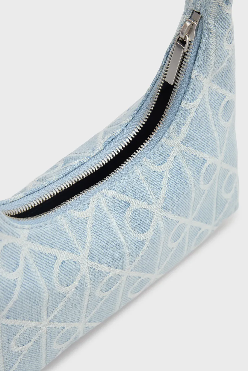 Geanta/EMBLEM AOP DENIM SHOULDER BAG 6