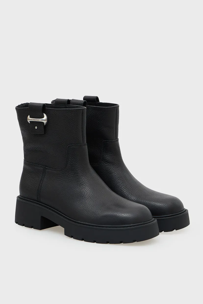 Сапоги/CHUNKY ANKLE BOOT LTH HDW 3