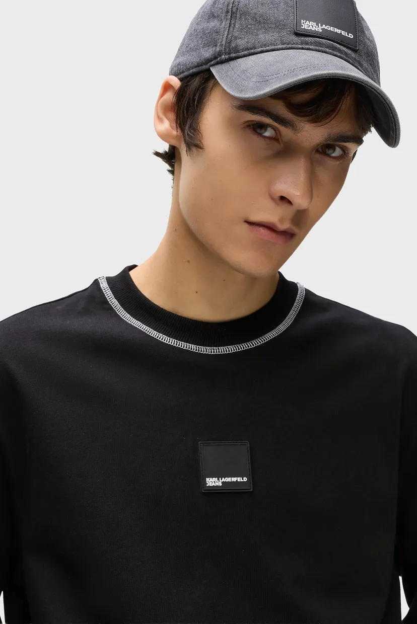 Лонгслив/KLJ REG LS CURVED HEM TEE 4