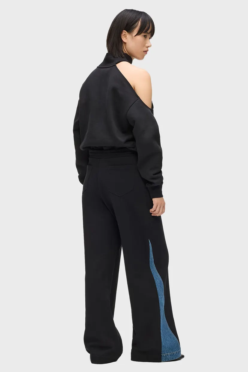 Штаны/KLJ MIXED MATERIAL SWEATPANT 3