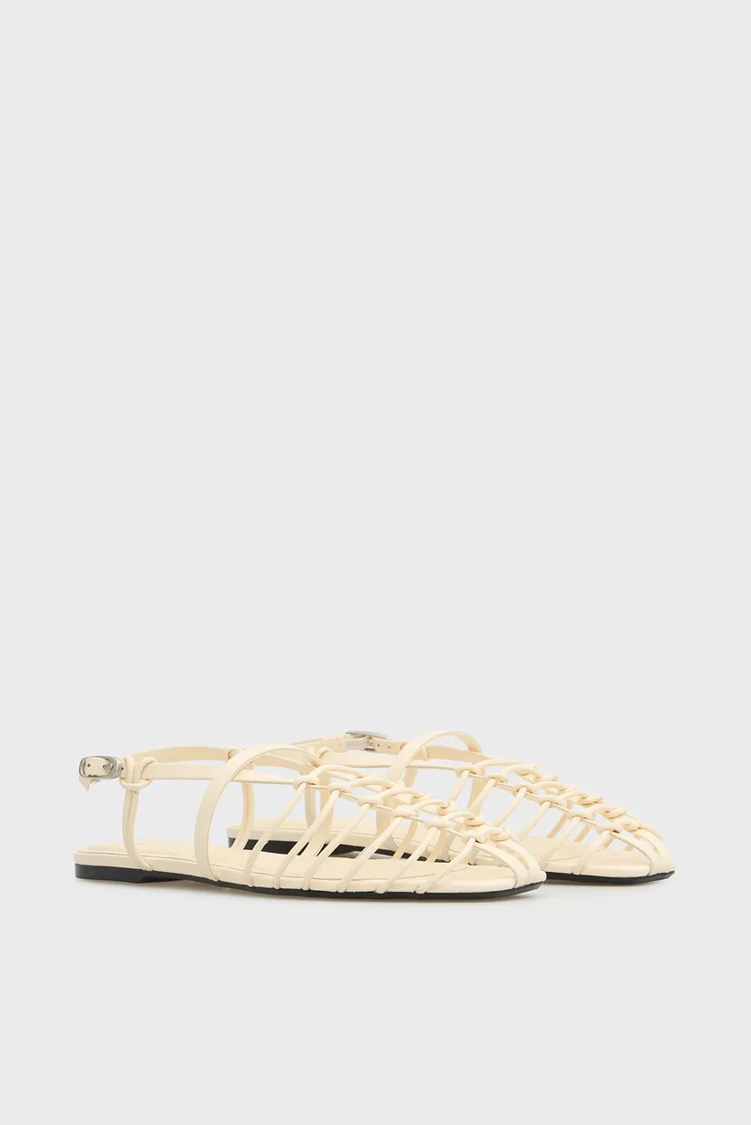 Sandale/SQUARE BALLERINA STRAPPY LTH 3