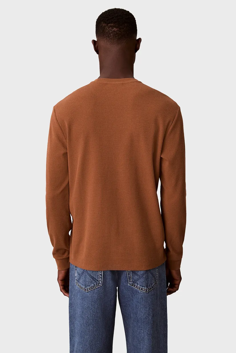 Лонгслив/LS WAFFLE BADGE CREWNK TEE 4