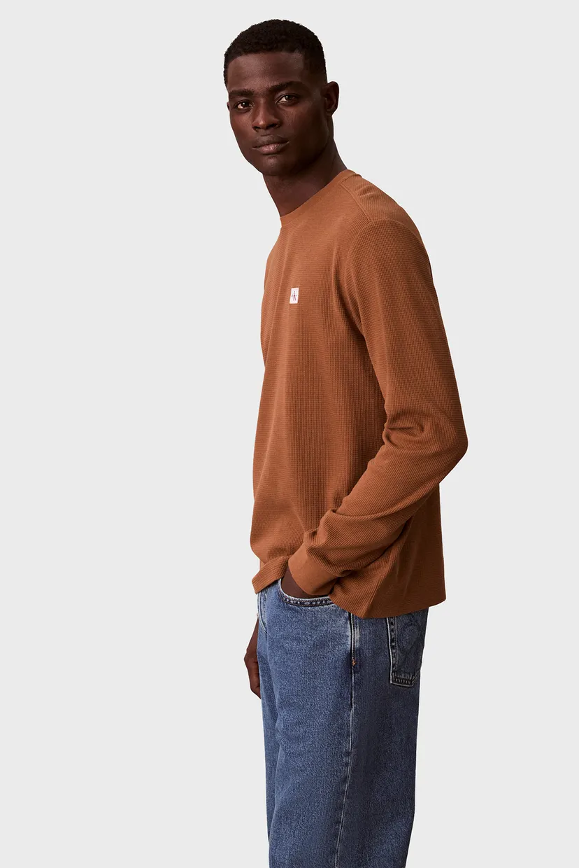 Лонгслив/LS WAFFLE BADGE CREWNK TEE 3