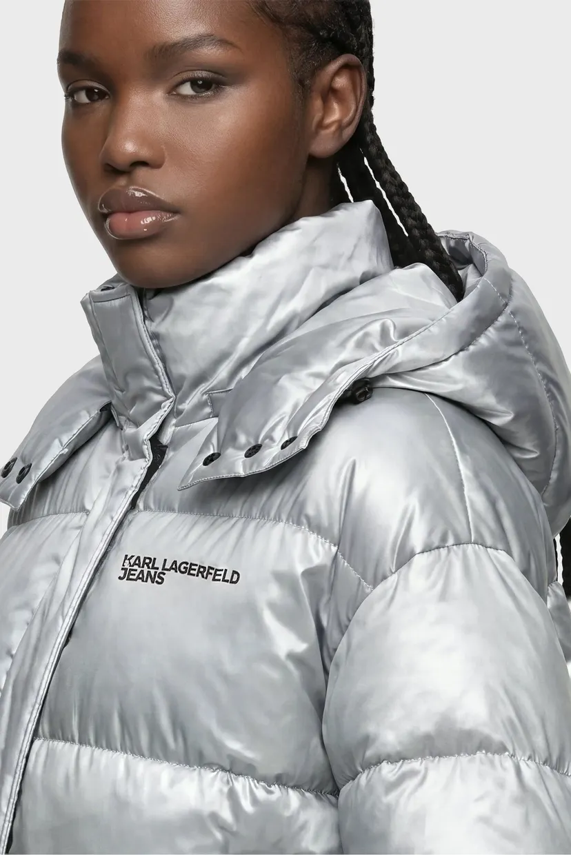 Palton de iarnă/klj cropped shiny puffer 4