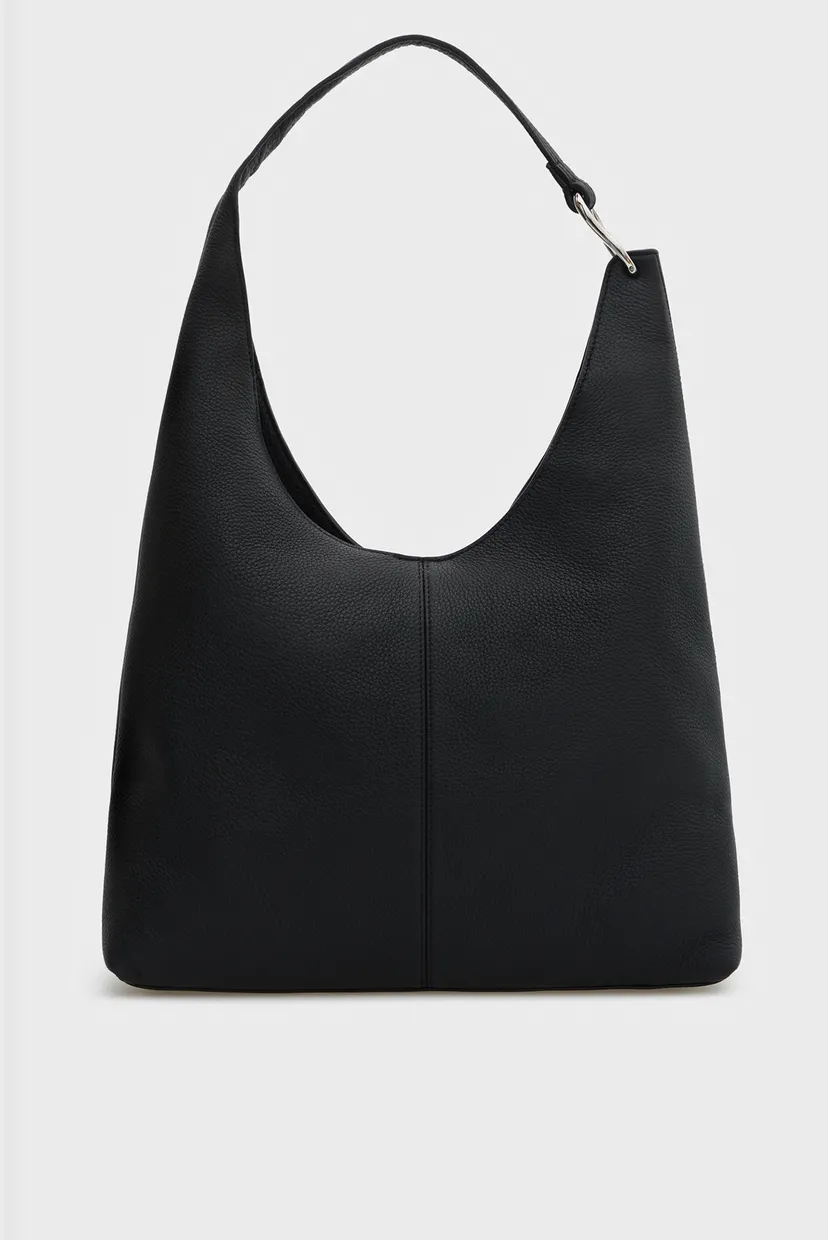 Sac/SLOUCHY LEATHER MD SHOULDER BAG 4