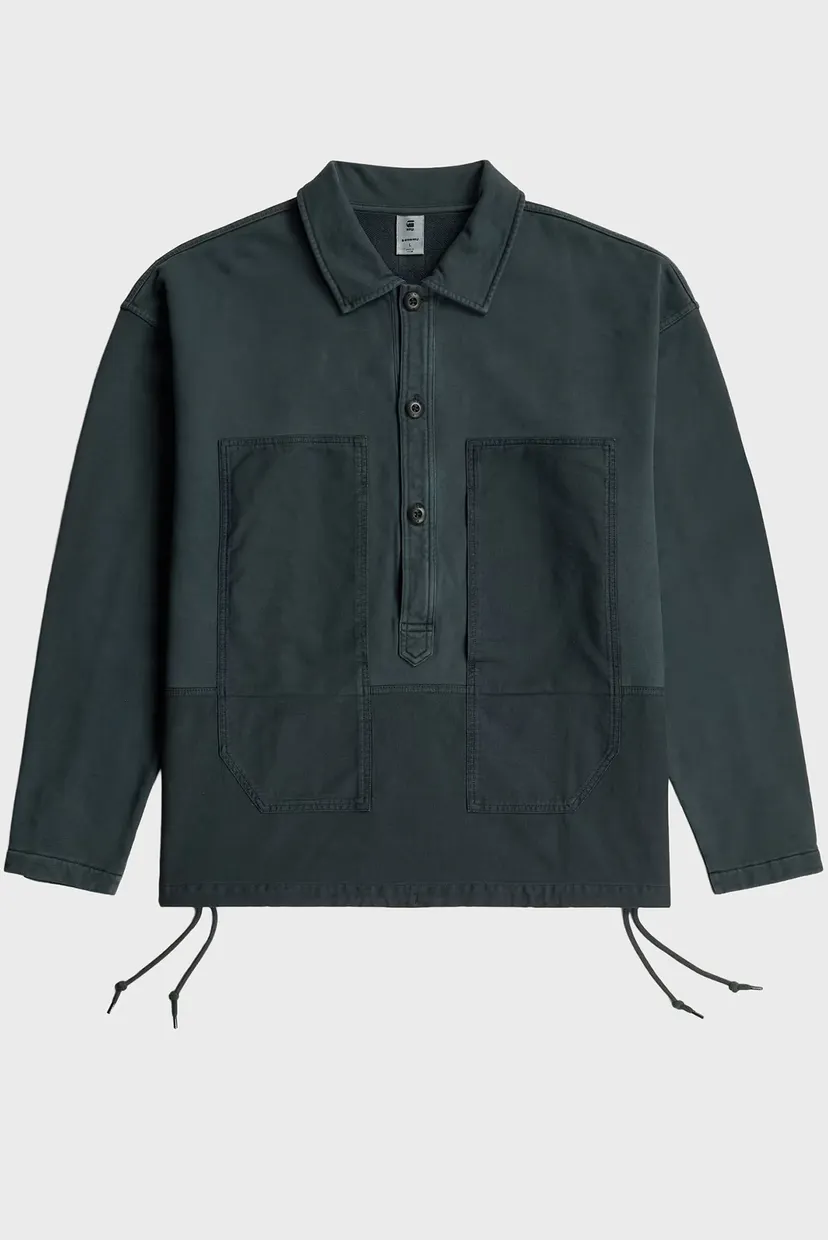 Реглан/Washed fabric mix loose sw 6