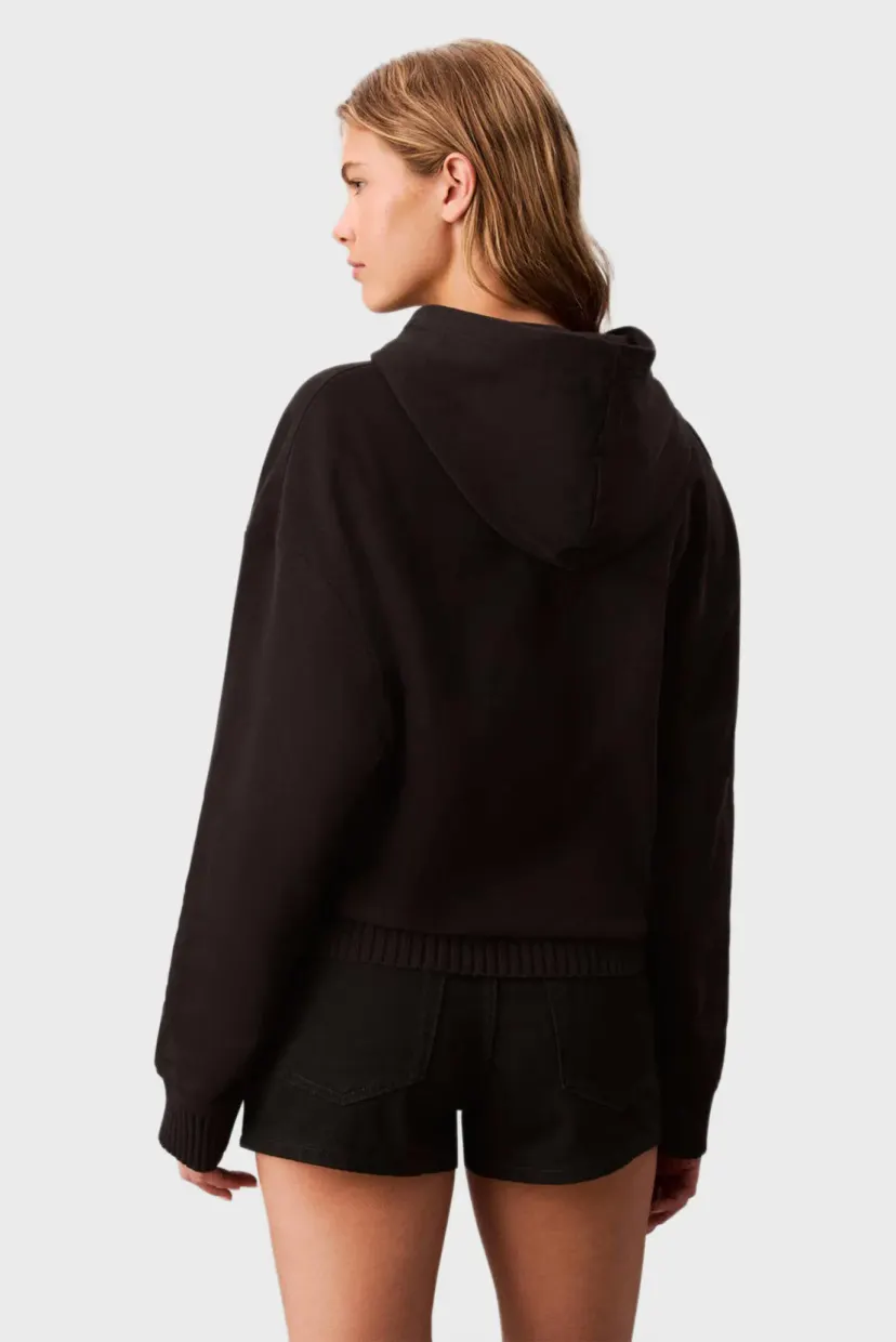 Худи/WOVEN LABEL PEACHED HOODIE 4