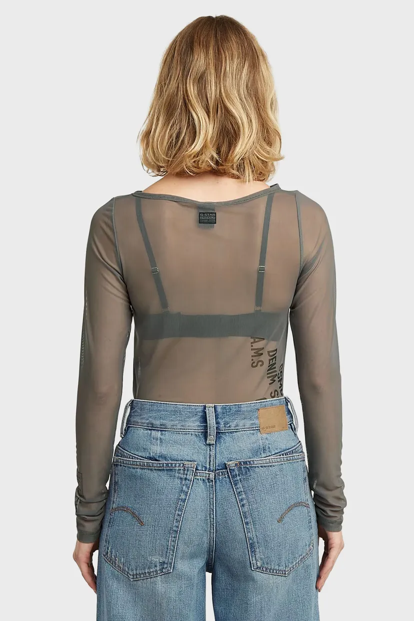 Лонгслив/Stencil gr boat slim t wmn 3