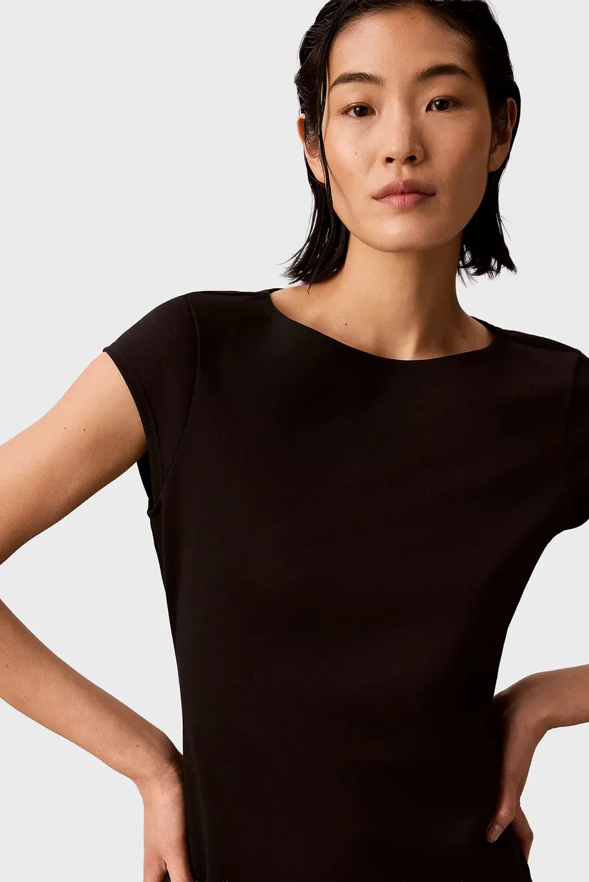 Rochie/CAP SLV INTERLOCK MIDI DRESS 5