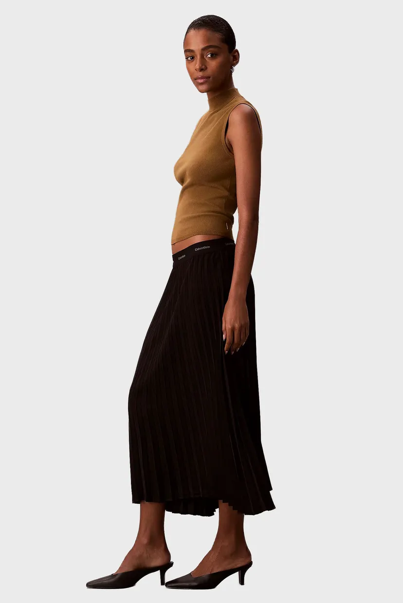 Юбка/PLEATED CREPE MIDI SKIRT 3