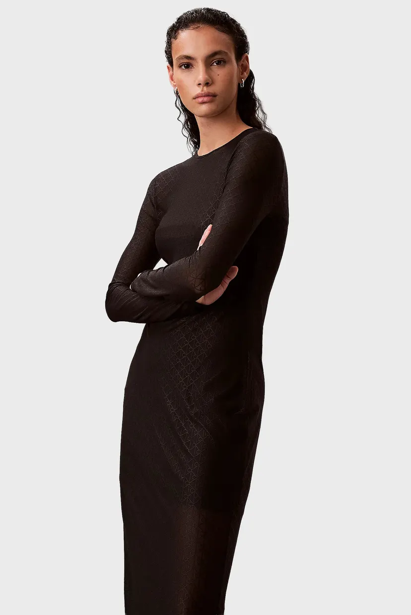 Платье/LS AOP LACE MAXI DRESS 5