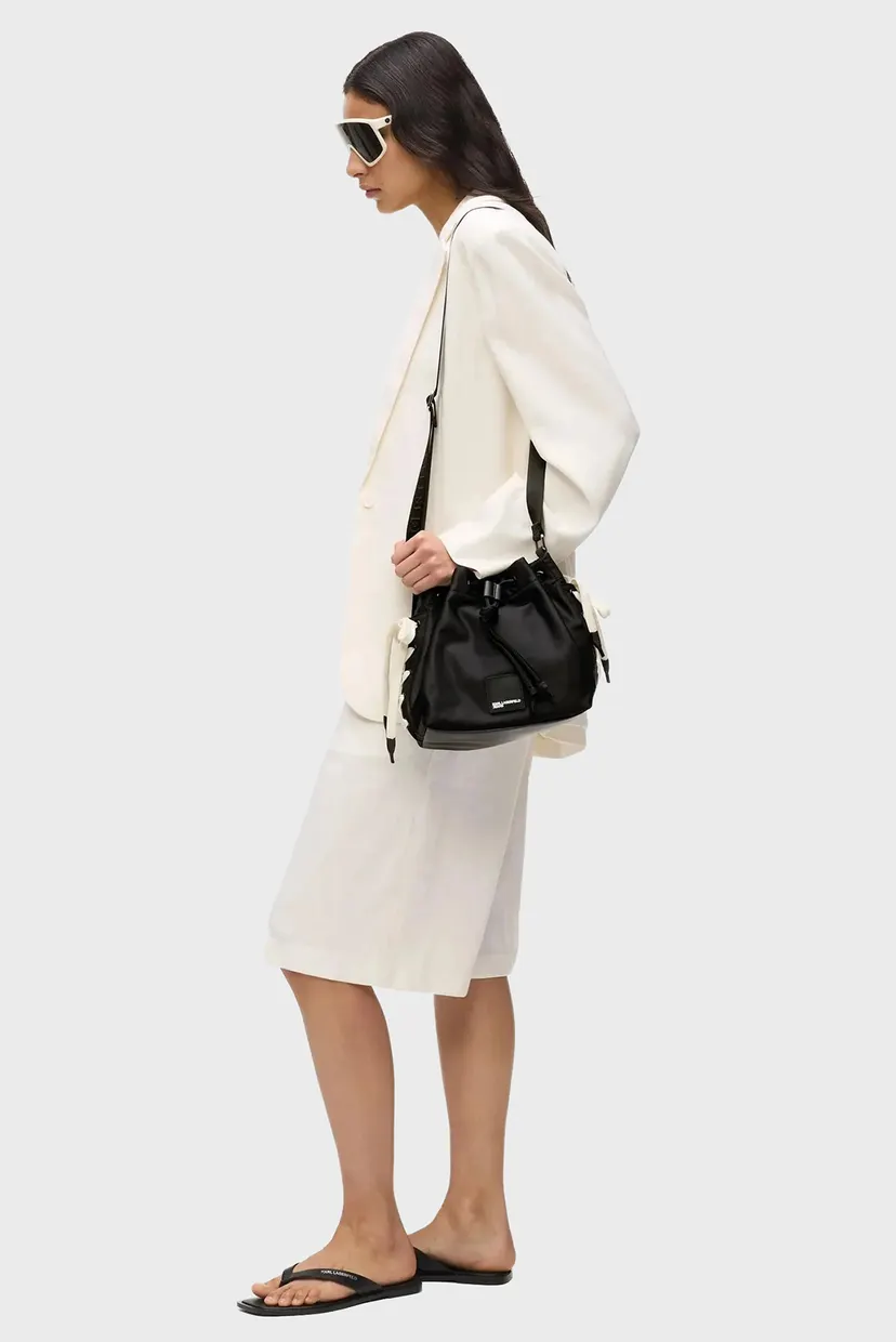 Сумка/KLJ NYLON LACE UP SM BUCKETBAG 6