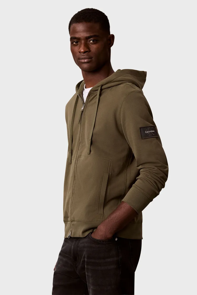 Raglan/LS EU 350TERRY BADGE FZ HOODIE 3