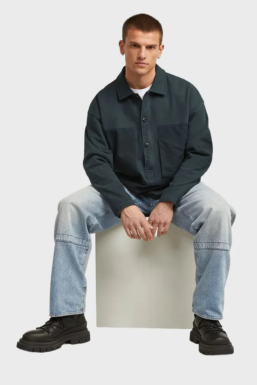 Реглан/Washed fabric mix loose sw 5