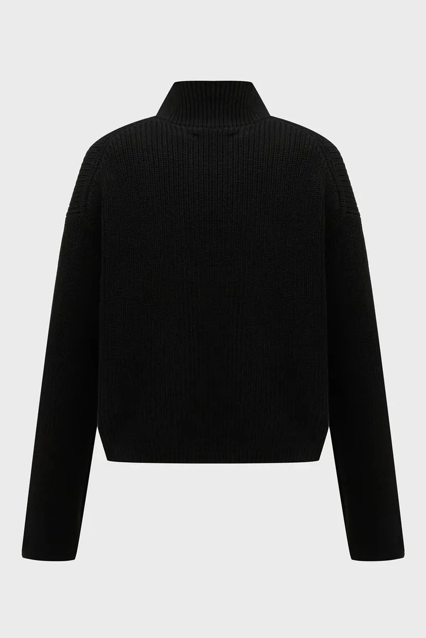 Golf/CHUNKY LOOSE HIGH NECK SWEATER 6