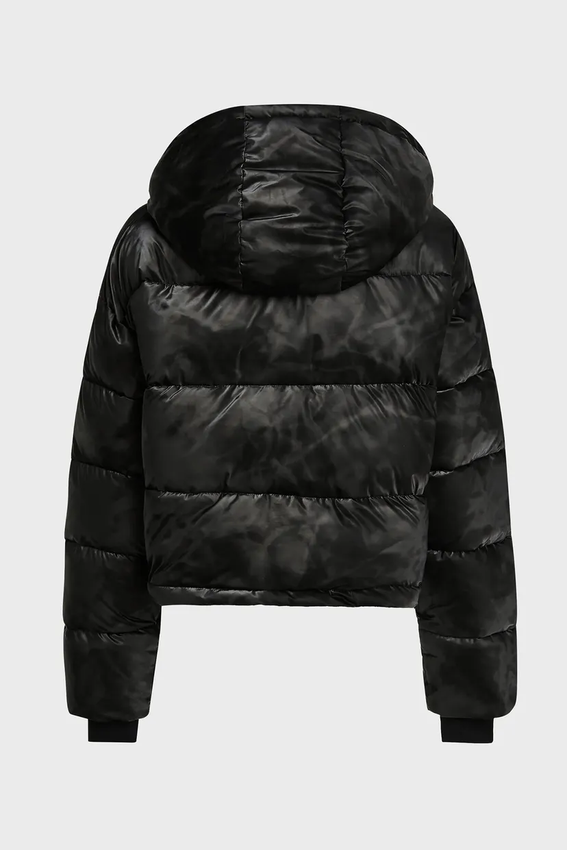 Куртка зимняя/klj cropped shiny puffer 6