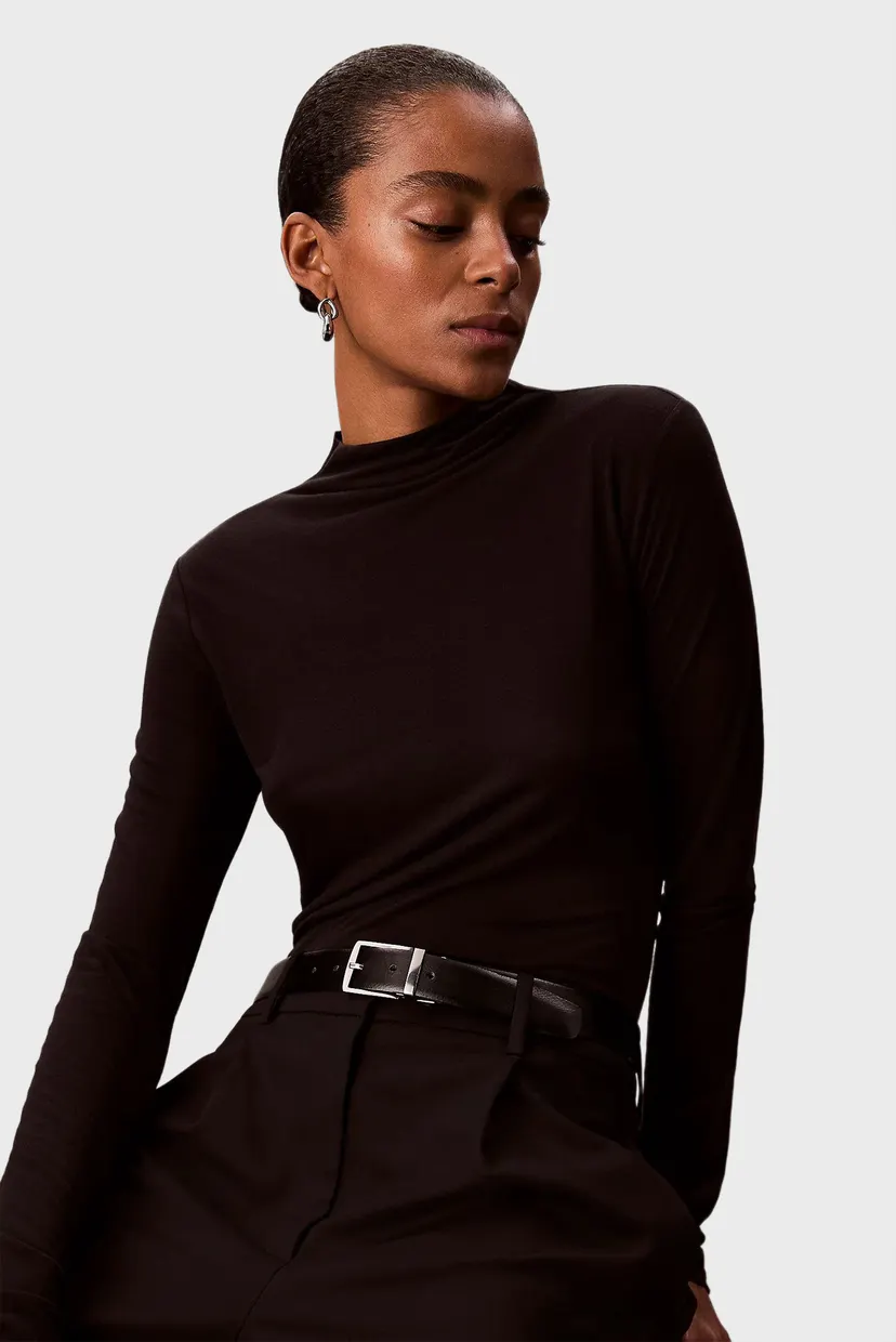 Гольф/LS WOOL TENCEL MOCK NK TOP 5