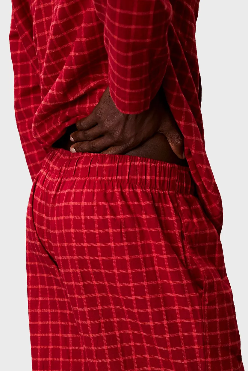 Pijama/LS BUTTON DOWN PANT SET 5