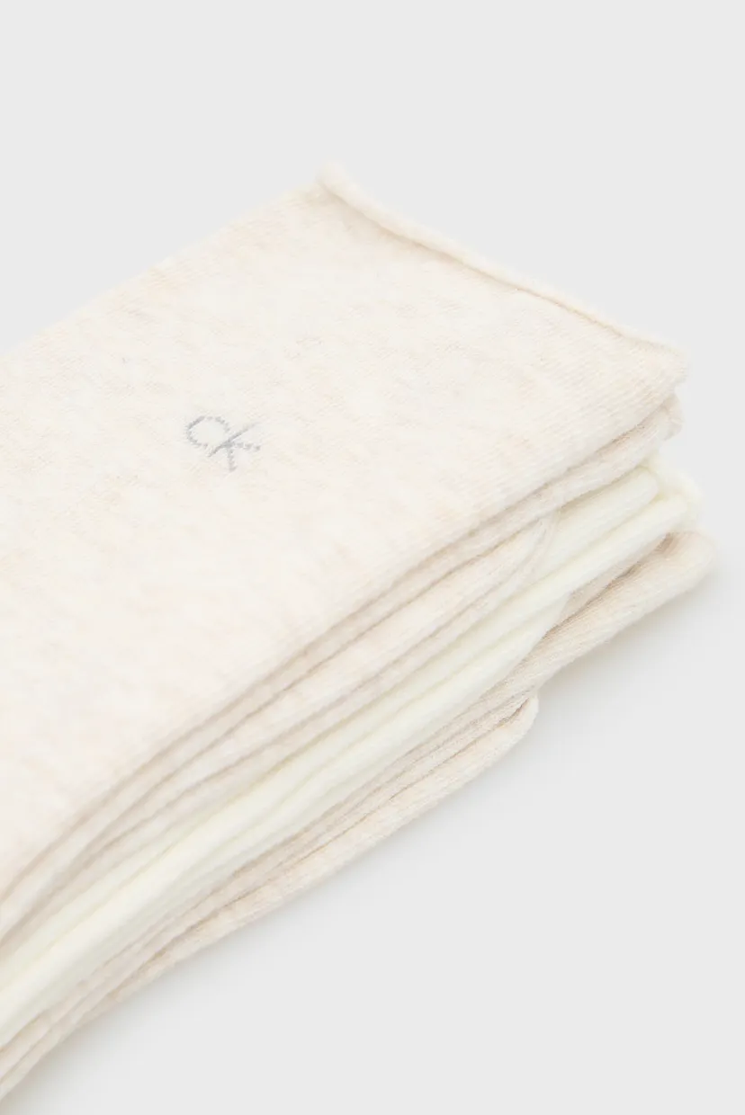 Șosete/CK WOMEN SOCK 3P ROLLTOP 3