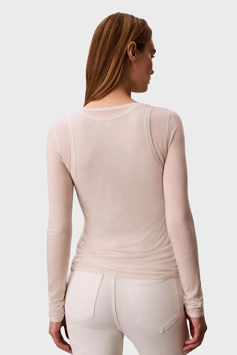 Maneca lunga/LS WOOL BLEND FEMININE  DBL LAYE 3