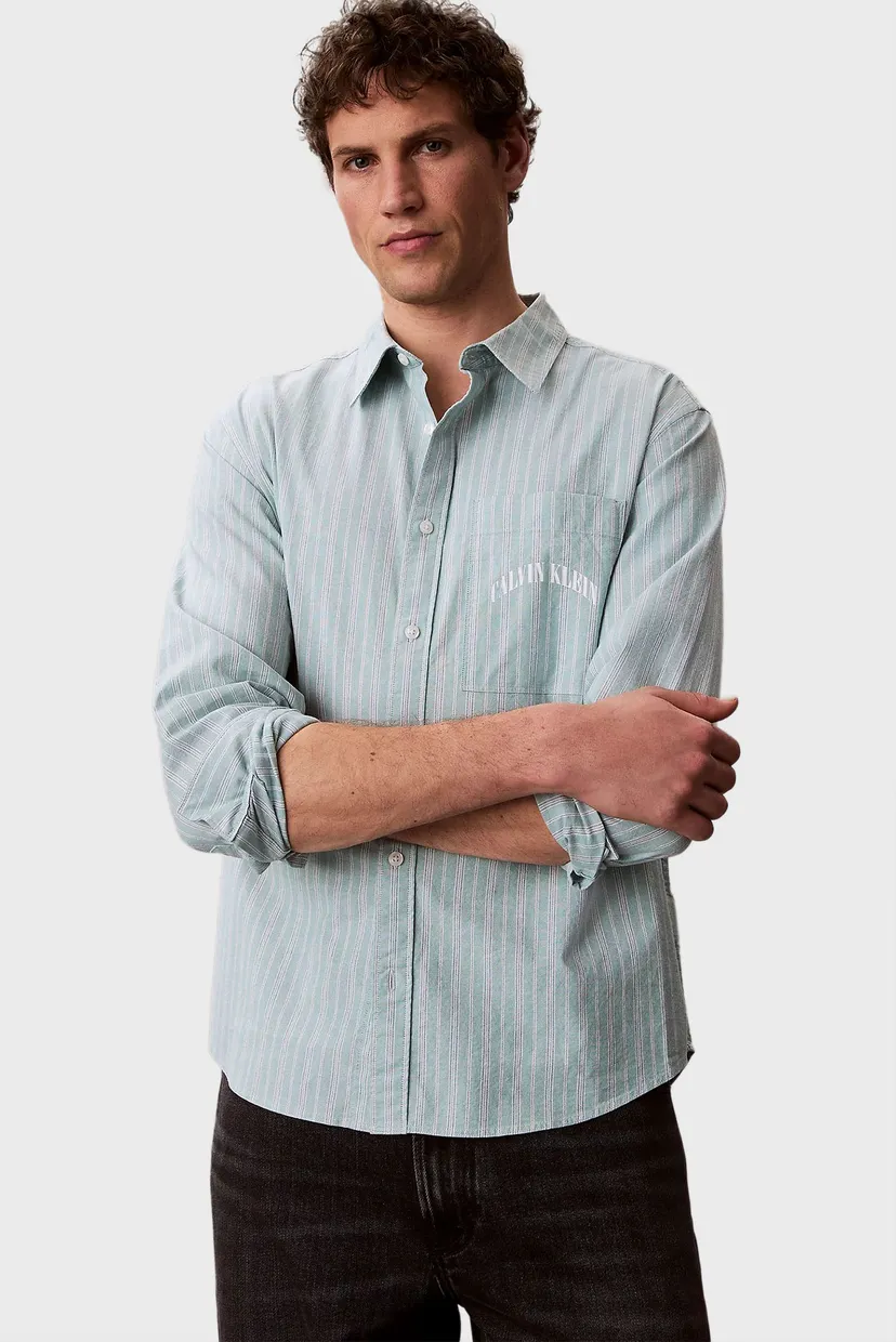 Рубашка/LS YD STRIPE WASHED OXFORD EASY 4