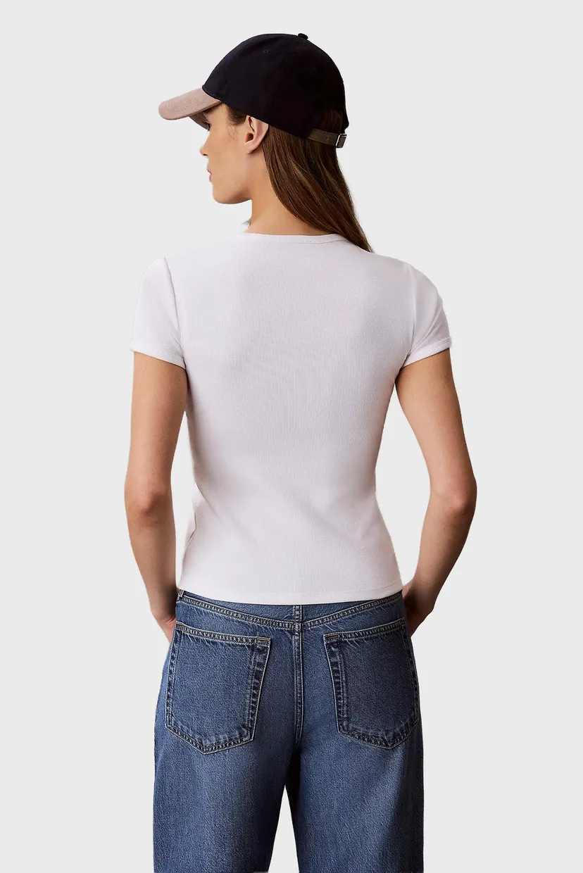 Футболка/SS CONTOUR RIB LOGO RINGER TEE 3