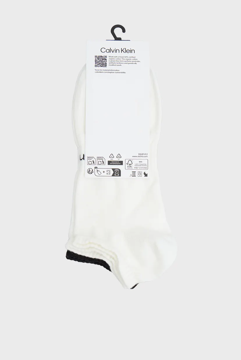 Носки/CK MEN SNEAKER 2P LOGO STRIPE 3