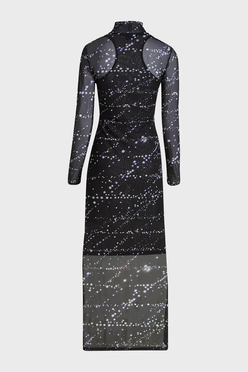 Платье/klj mesh aop maxi dress 6