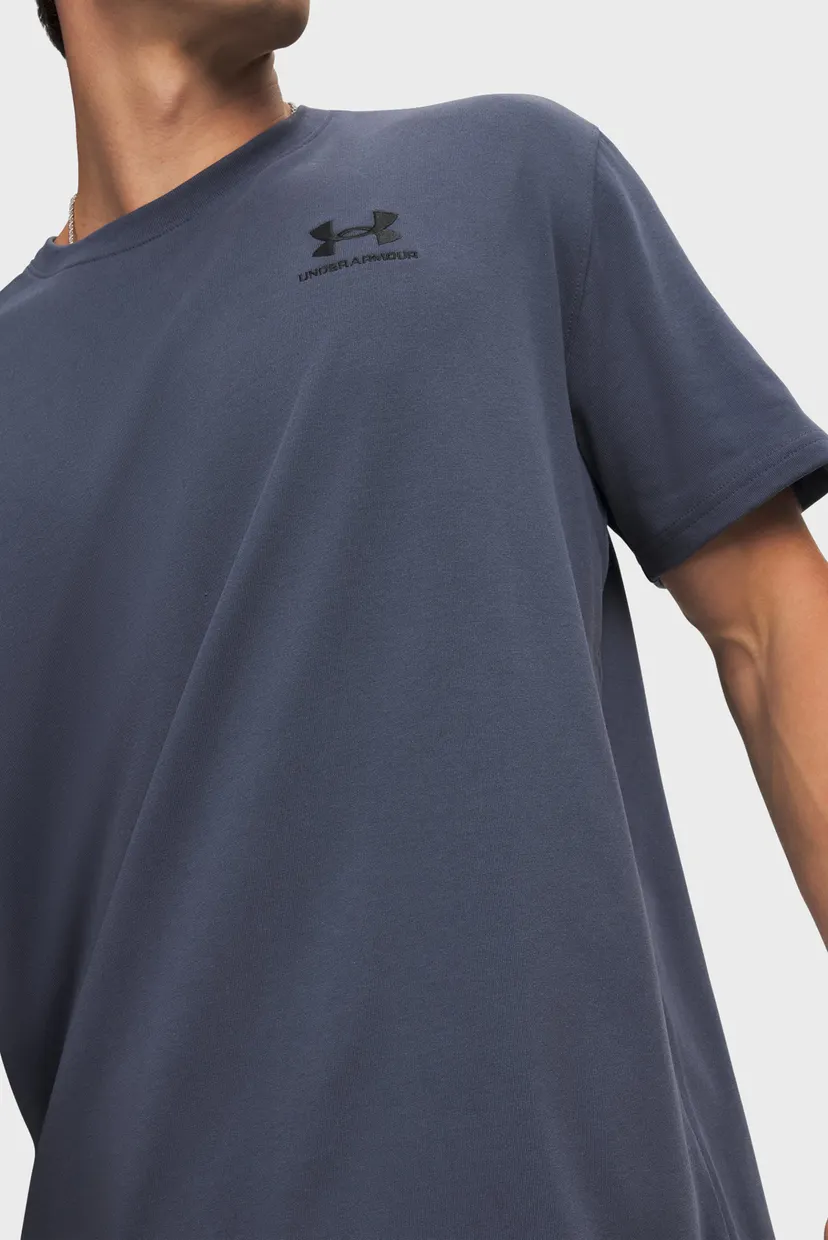 Футболка/UA M LOGO EMB HEAVYWEIGHT SS-GRY 3