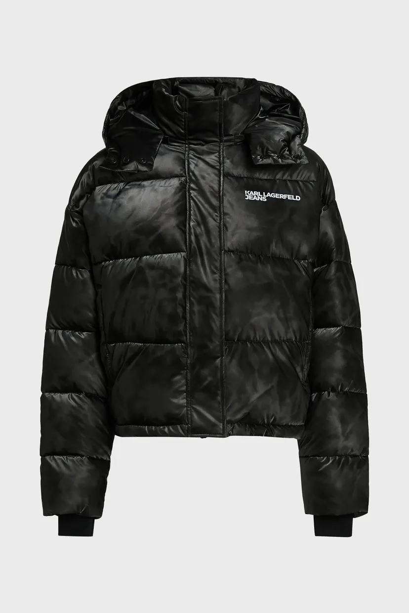 Куртка зимняя/klj cropped shiny puffer 5