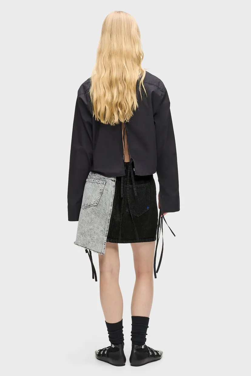 Fusta/KLJ CONTRAST DENIM MINI SKIRT 3
