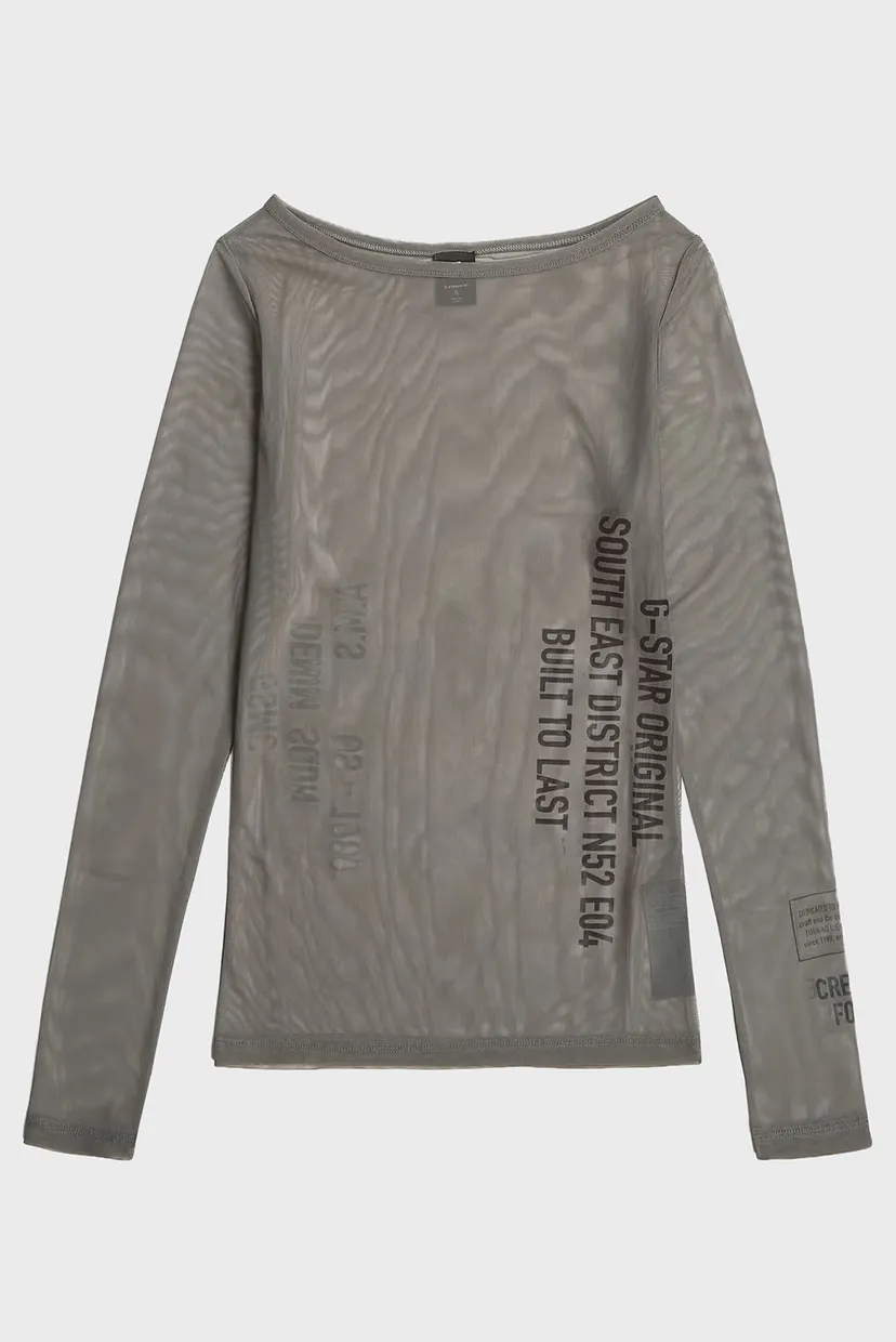 Лонгслив/Stencil gr boat slim t wmn 6