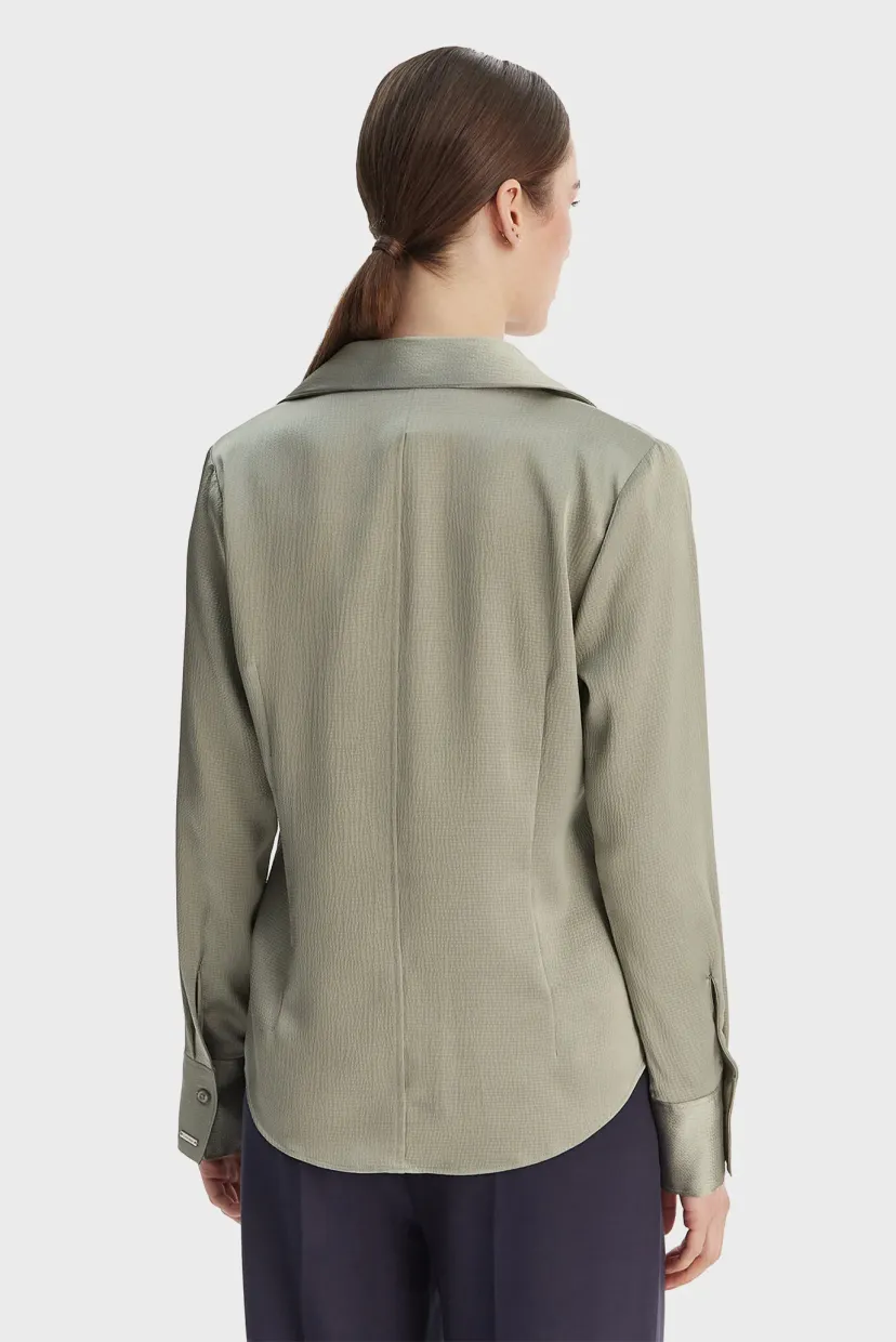 Cămaşă/HAMMERED SATIN FITTED SHIRT 3