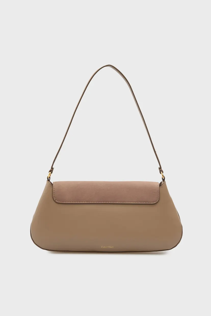 Geanta/HARDWARE BRUSHED FLAP TOTE BAG 4