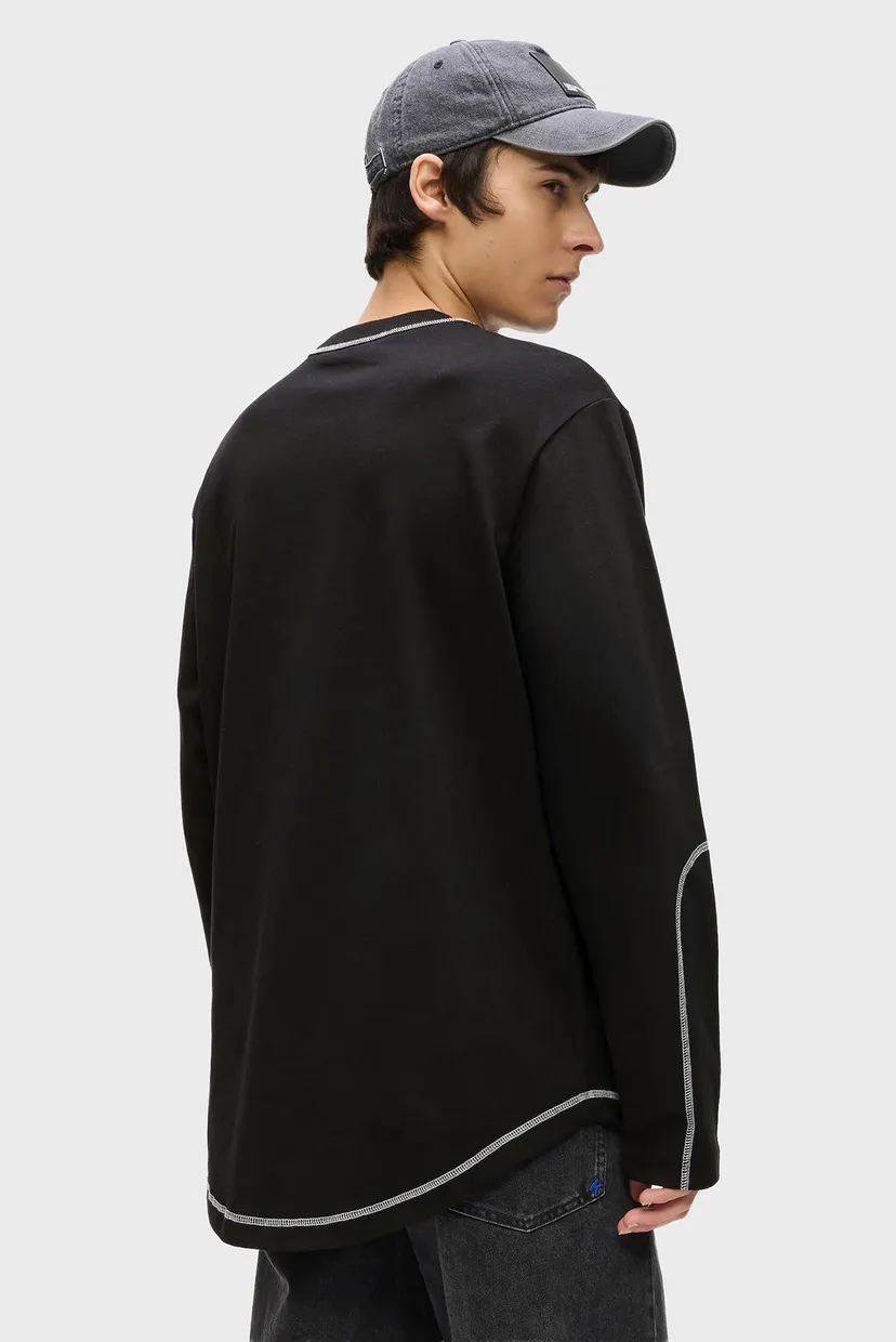 Лонгслив/KLJ REG LS CURVED HEM TEE 3