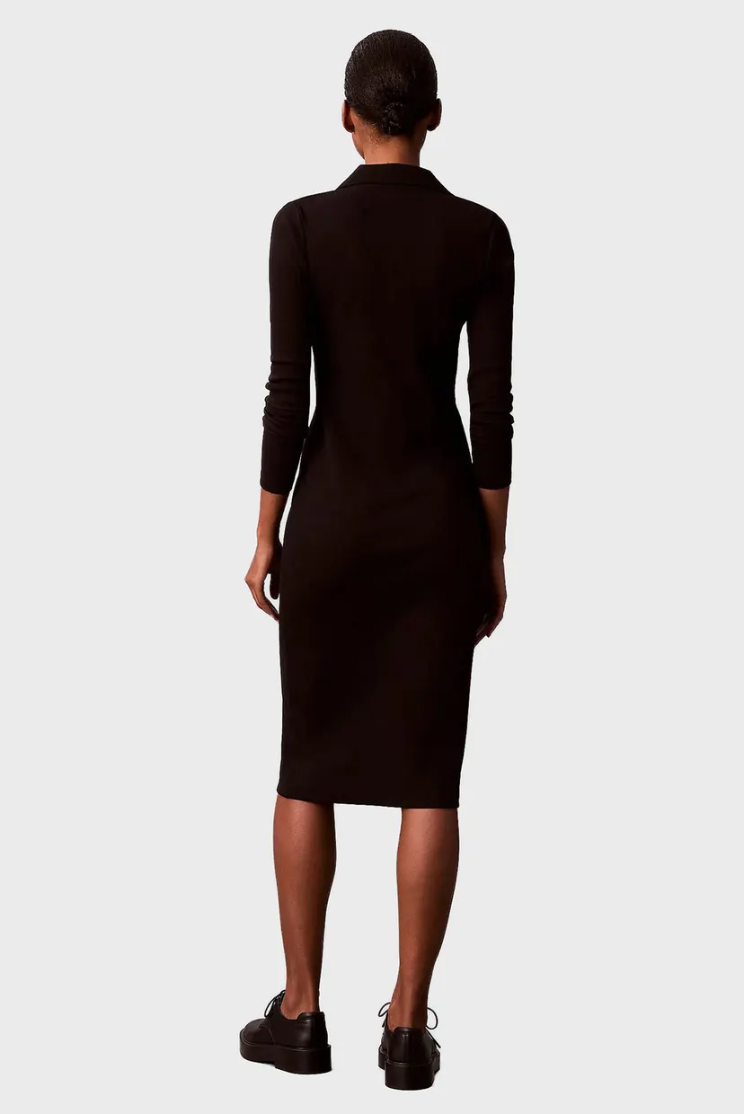Rochie/LS WOVEN LABEL JOHNNY COLLAR MID 4
