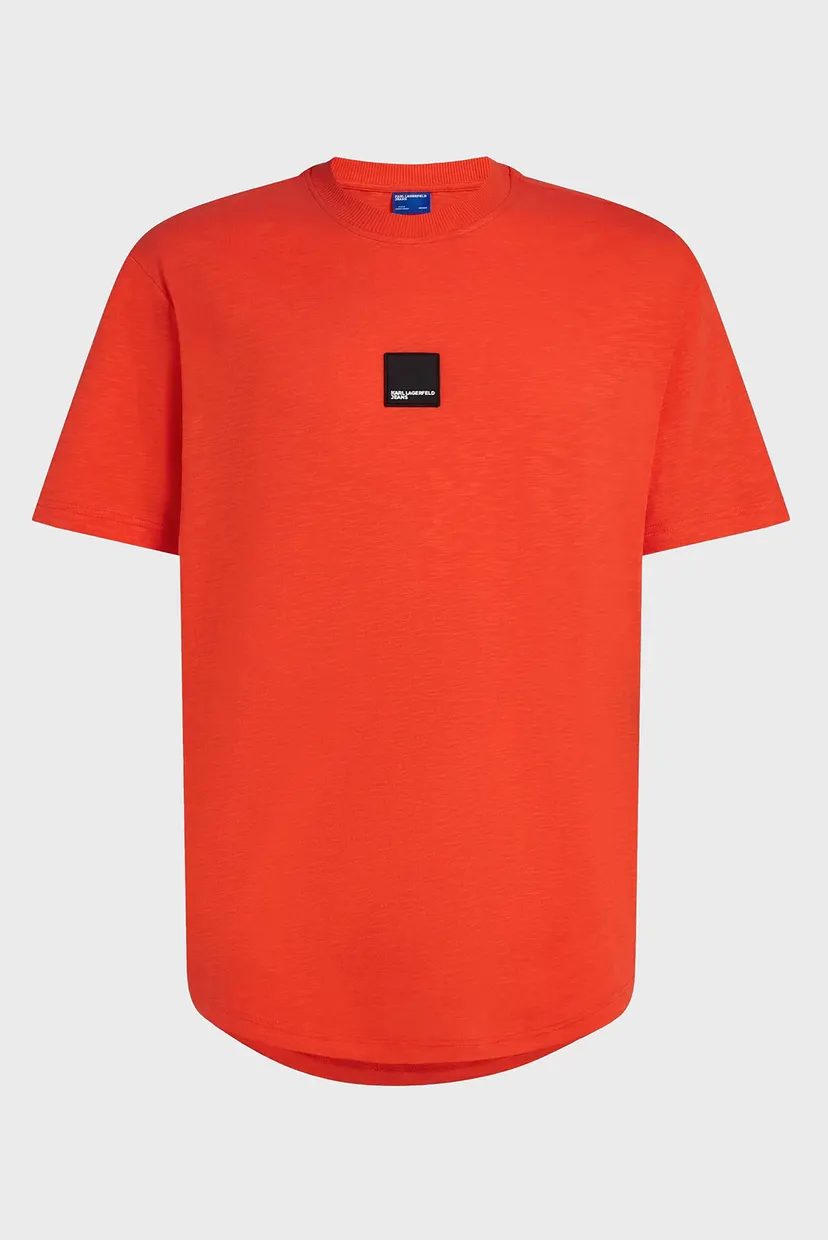 Футболка/KLJ REG CURVED HEM SLUB TEE 5