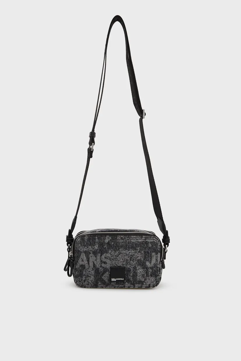 Сумка/klj box logo camera bag denim 6