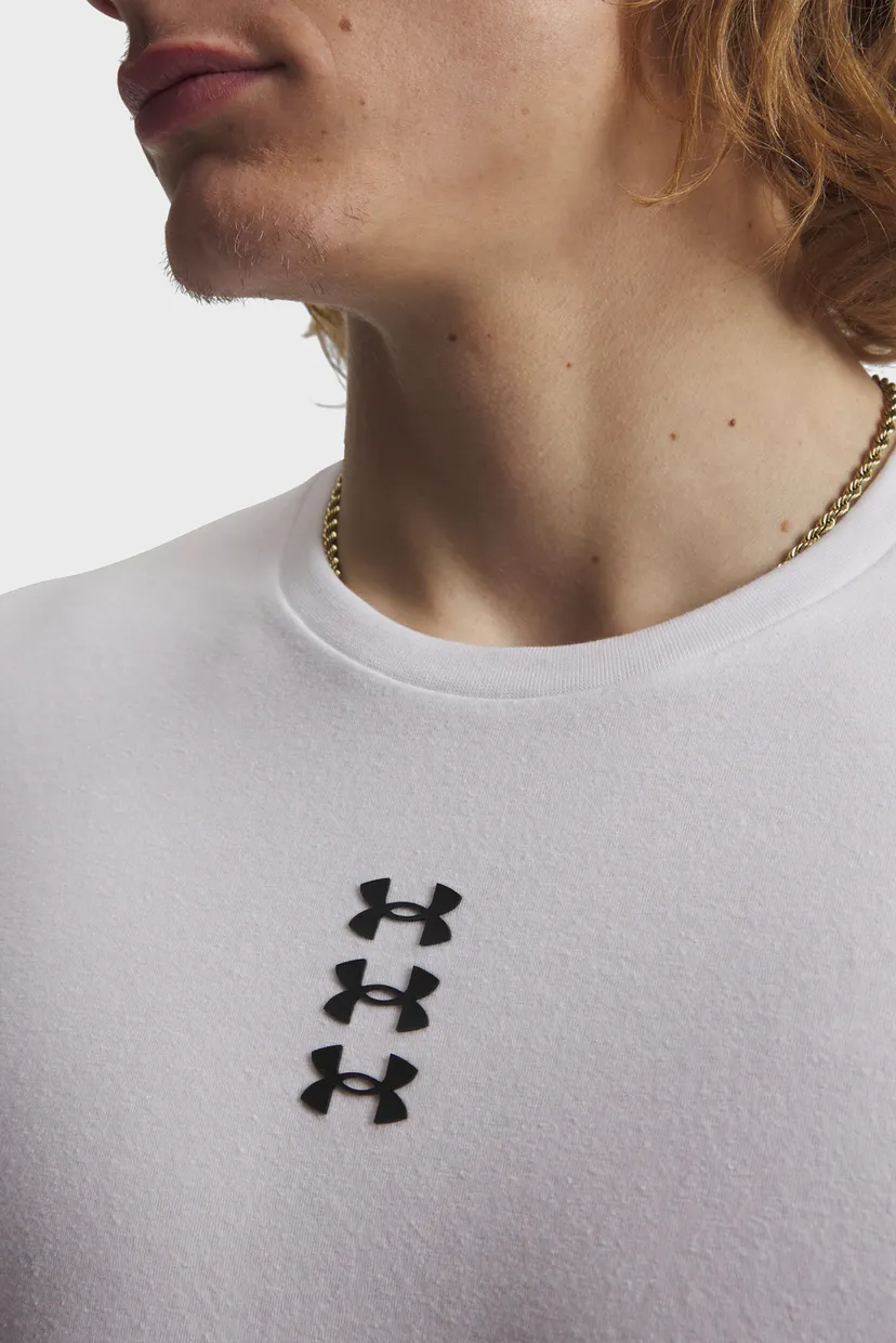Футболка/UA M HOOPS TRIPLE LOGO SS 3