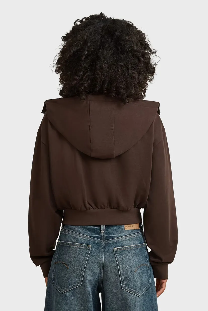 Raglan/Cropped full zip hdd relaxed sw wmn 3