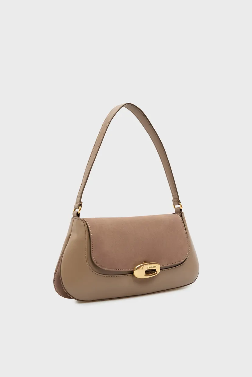 Geanta/HARDWARE BRUSHED FLAP TOTE BAG 3