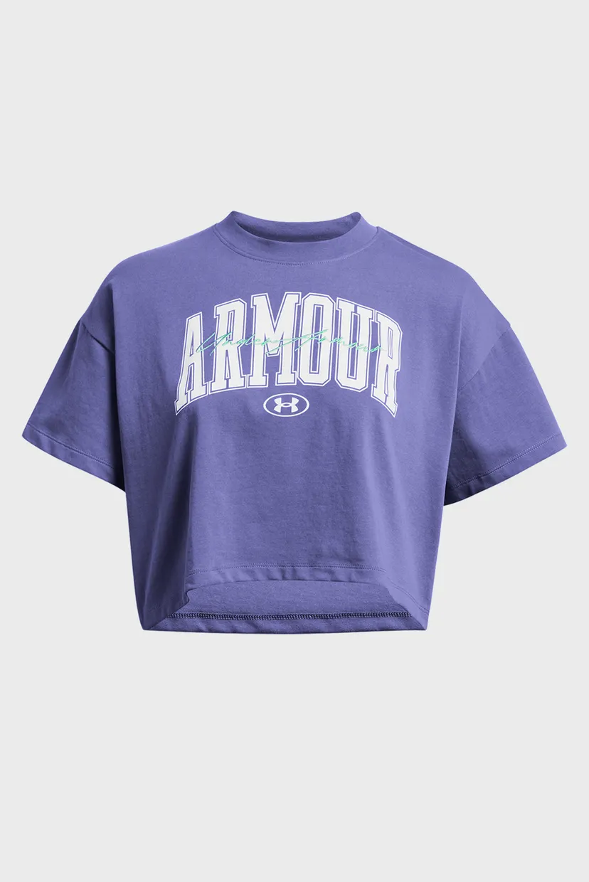 Tricou/UA HW SCRIPTED WM CROP SS 3