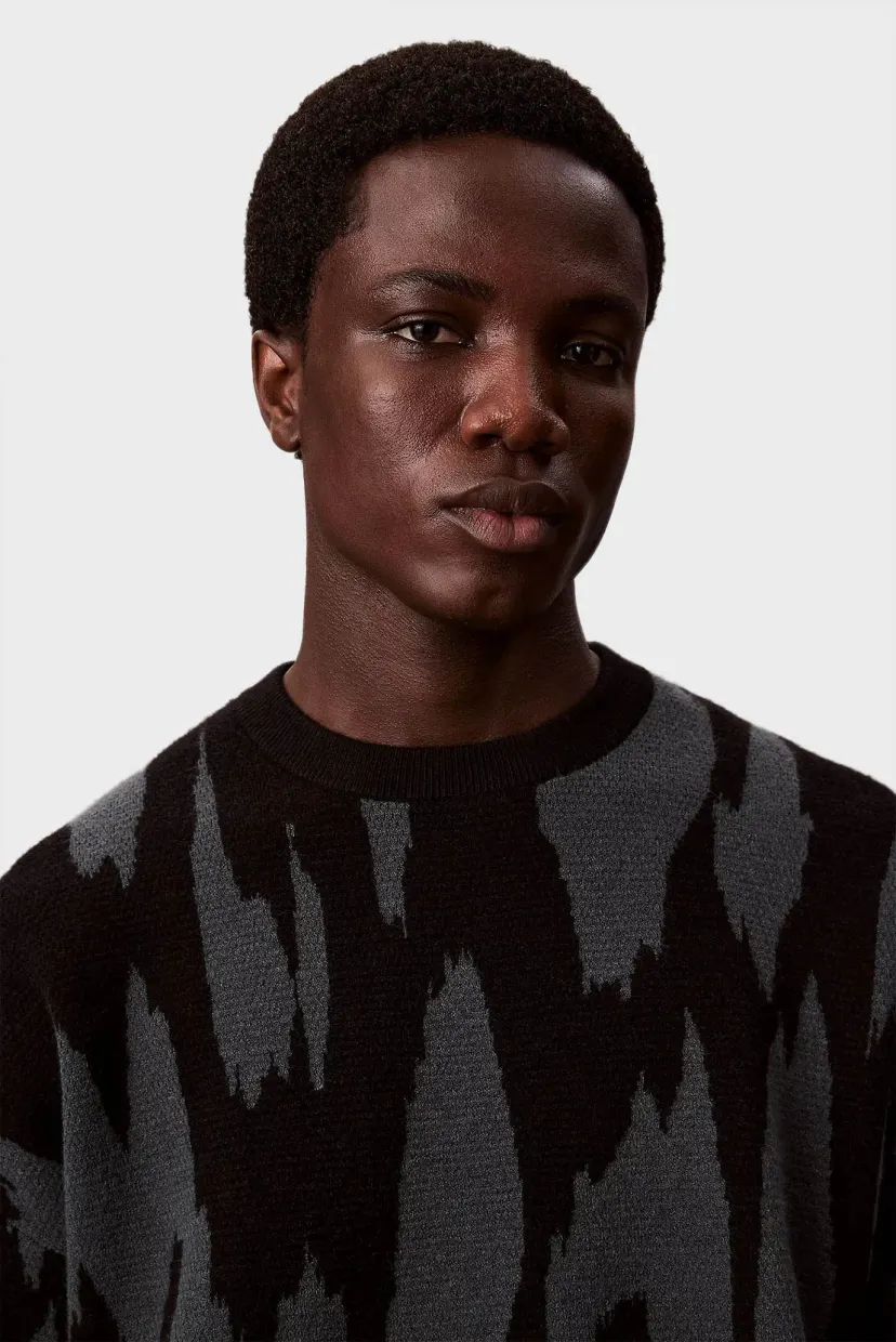 Свитер/LS ABSTRACT JACQUARD CRWNK SWTR 4